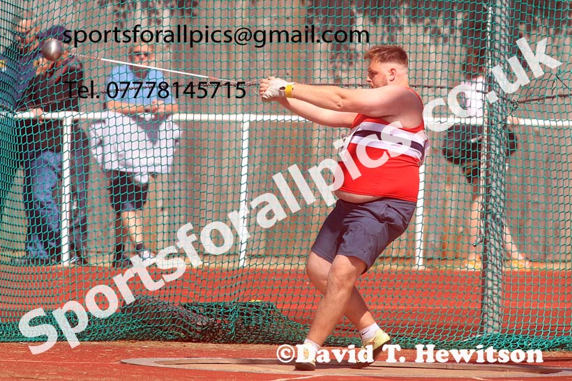 Senior Mens hammer, 2024 Northern Senior and Under-20s Track and Field Champs, Middlesbrough.  Photo: David T. Hewitson/Sports for All Pics